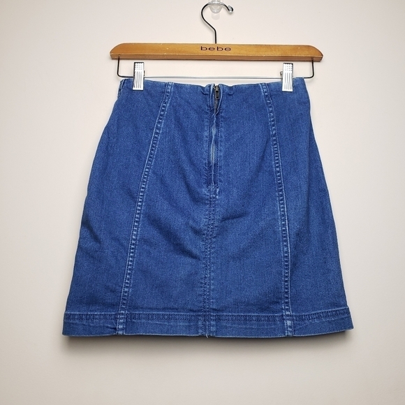 FREE PEOPLE Modern Femme Denim Micro and Ultra Mini Skirt - Picture 5 of 7